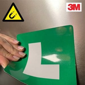L tablica za avto (3M magnetna) – 17x17 cm