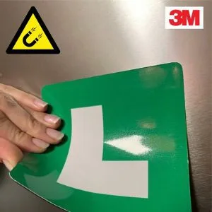 L tablica za avto (3M magnetna) – 17x17 cm