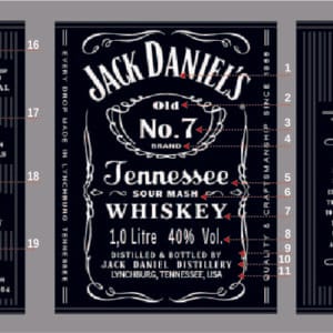 Personalizirana nalepka Jack Daniel's Popolnoma lahko personalizirate nalepko. Lahko izbirate med 0,7L, 1,0L, 1,5L, 3,0L. Darilo