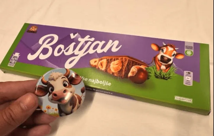 Čokolada Milka z lešniki z mašnico